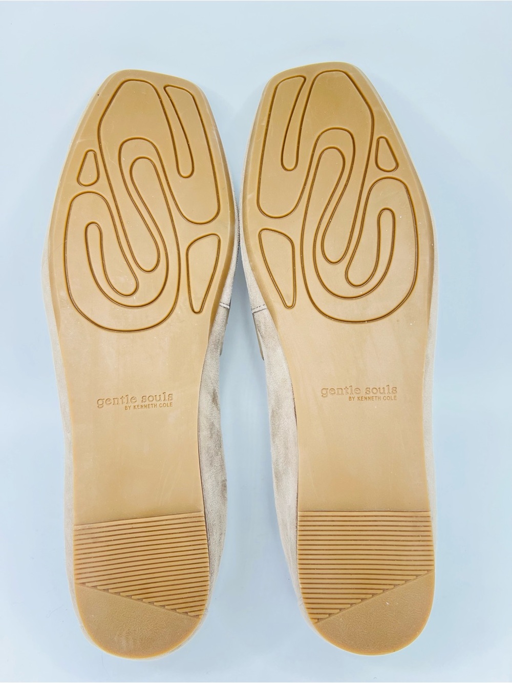Gentle Souls Kenneth Cole Sophie Tan Suede Square Toe Slip On Loafers Sz. 11 - Picture 8 of 13